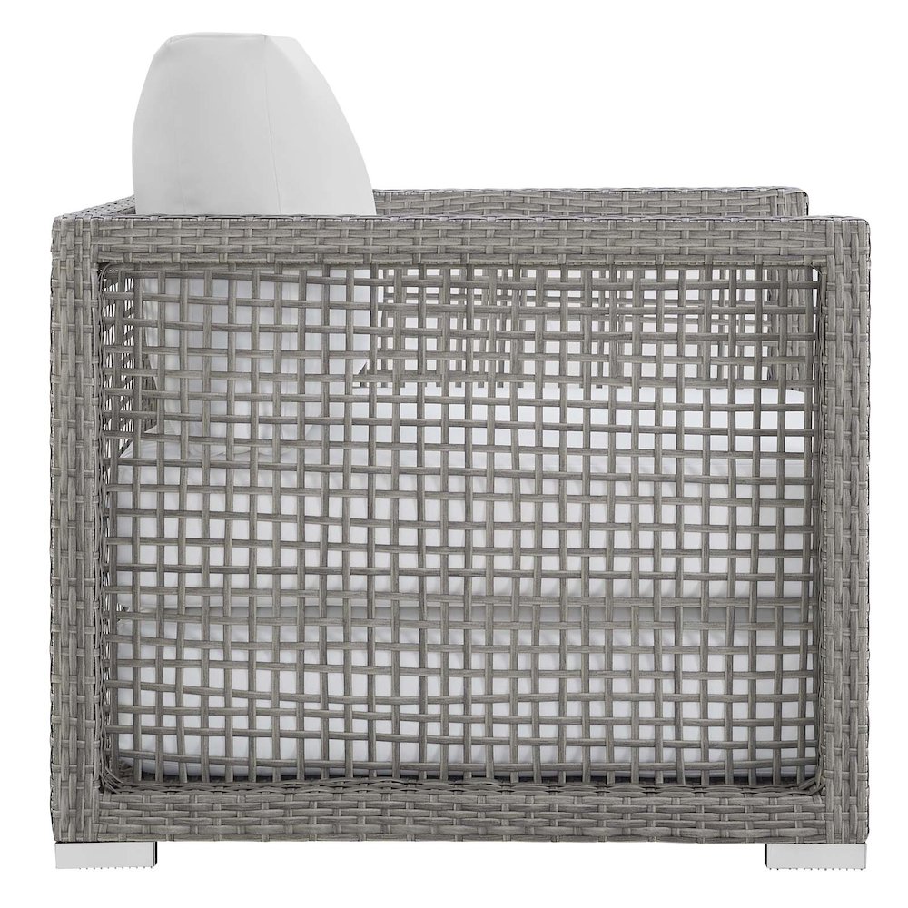 Aura Rattan Outdoor Patio Armchair. Picture 5