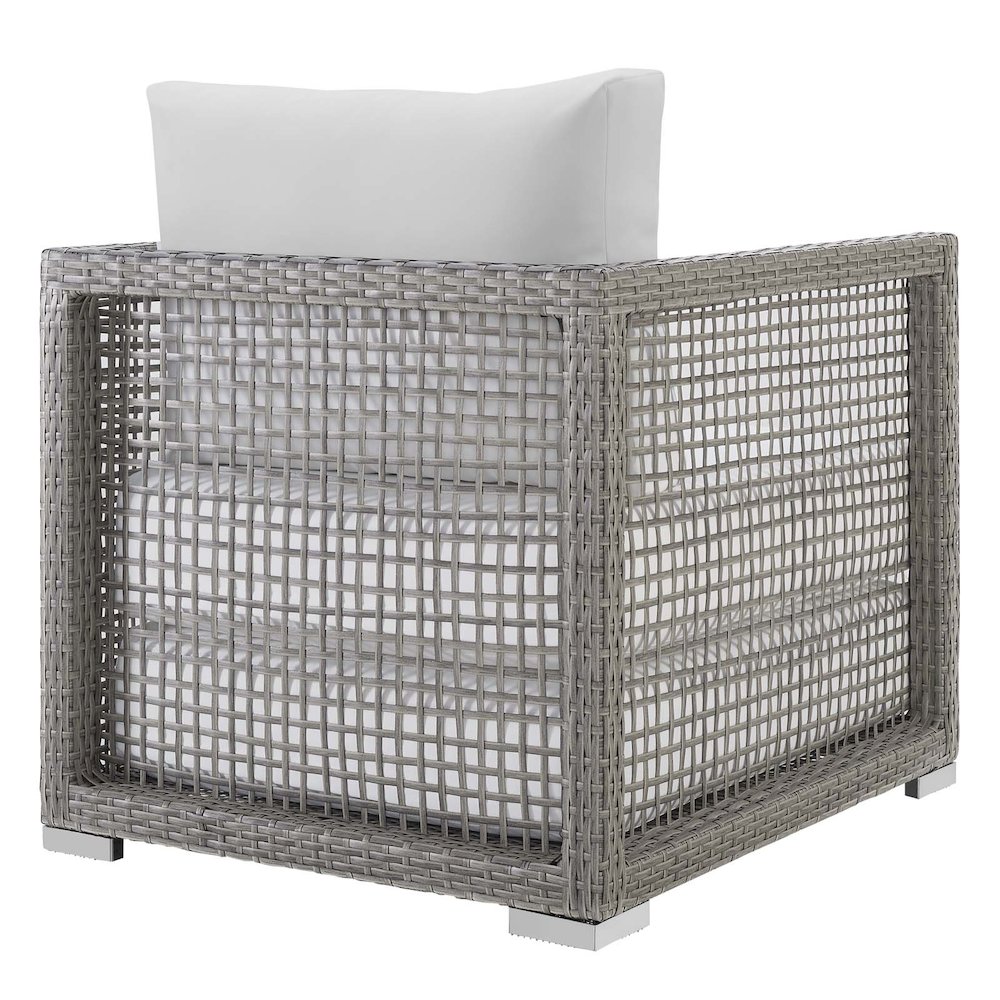 Aura Rattan Outdoor Patio Armchair. Picture 6
