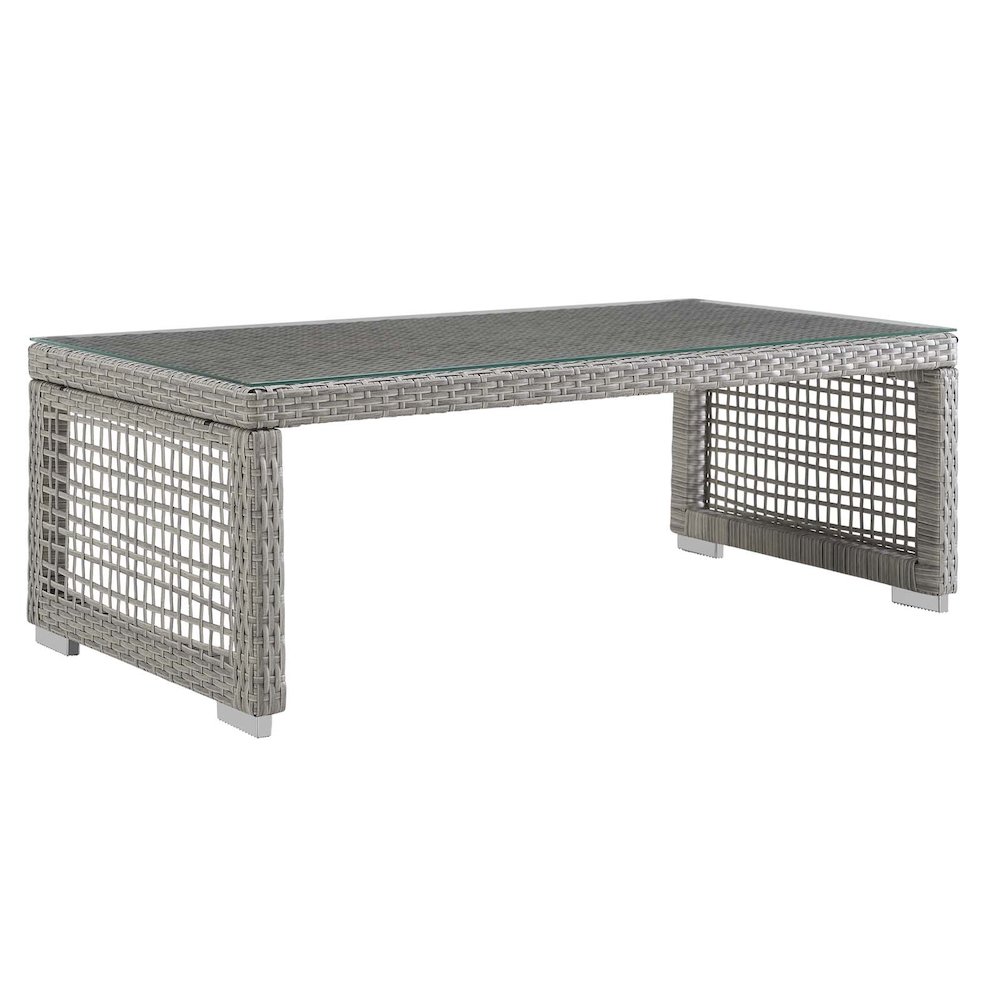 Aura Rattan Outdoor Patio Coffee Table. Picture 1