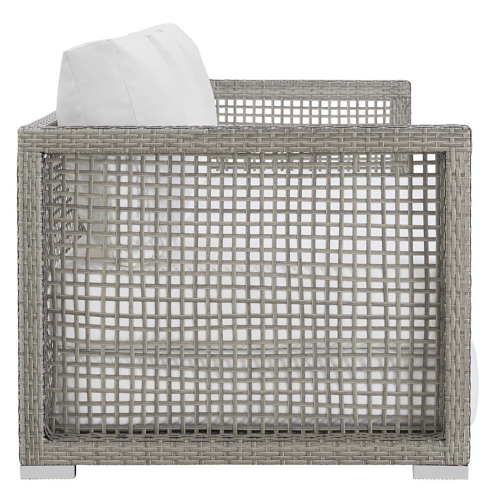Aura Outdoor Patio Wicker Rattan Sofa. Picture 4