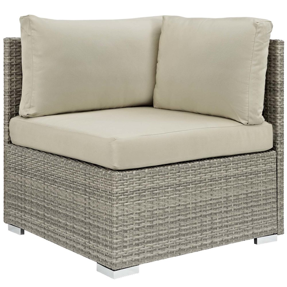 Repose Sunbrella Fabric Outdoor Patio Corner. Picture 1