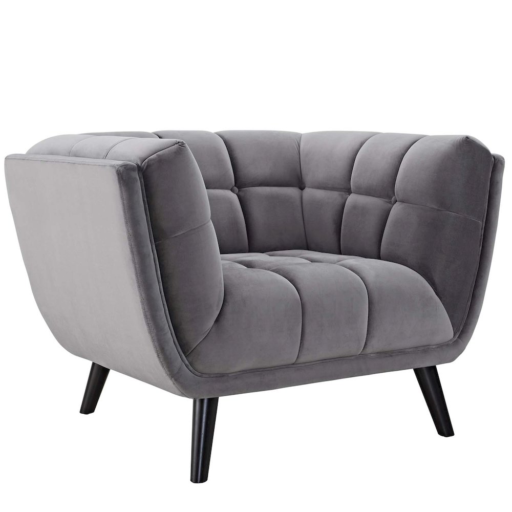 Bestow 2 Piece Performance Velvet Sofa and Armchair Set. Picture 2