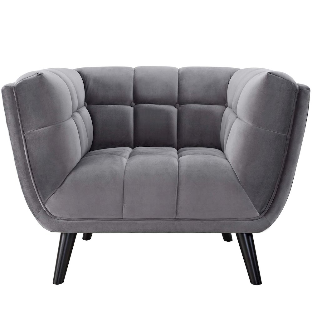 Bestow 2 Piece Performance Velvet Sofa and Armchair Set. Picture 3