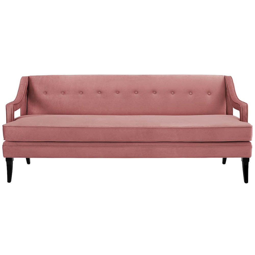 Concur Button Tufted Performance Velvet Sofa. Picture 3