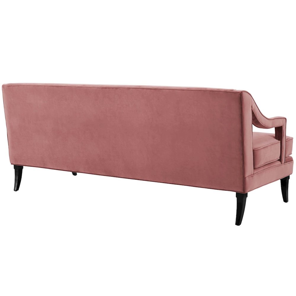 Concur Button Tufted Performance Velvet Sofa. Picture 2