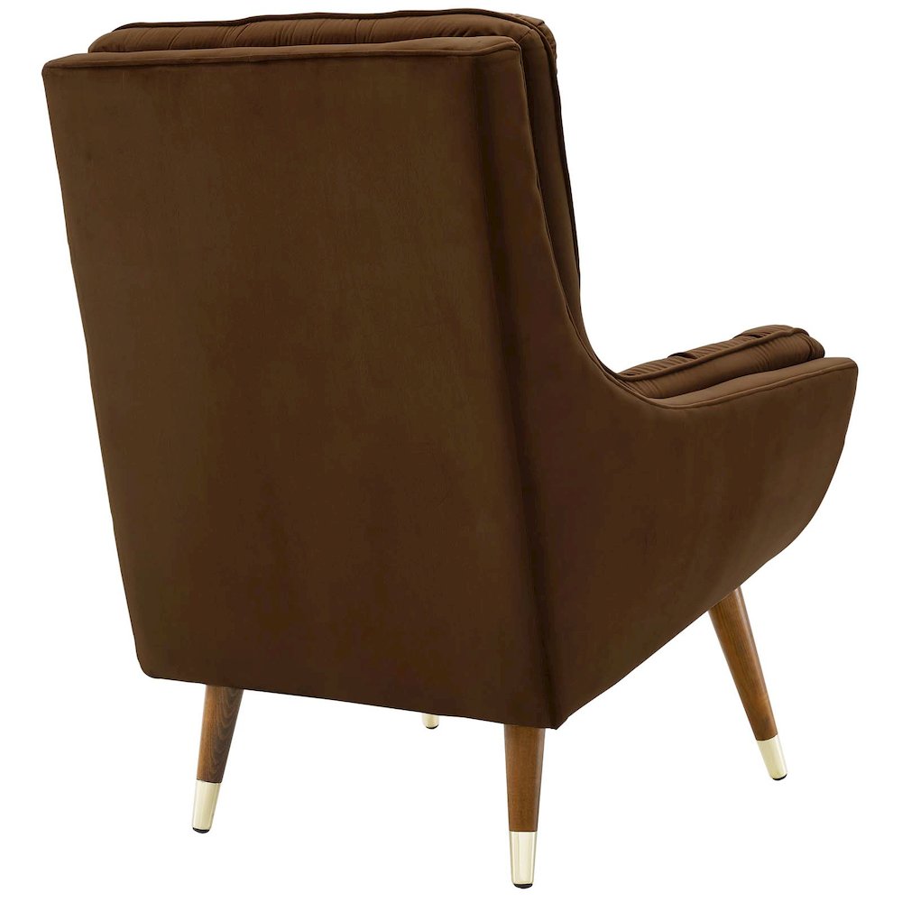 Suggest Button Tufted Performance Velvet Lounge Chair. Picture 3