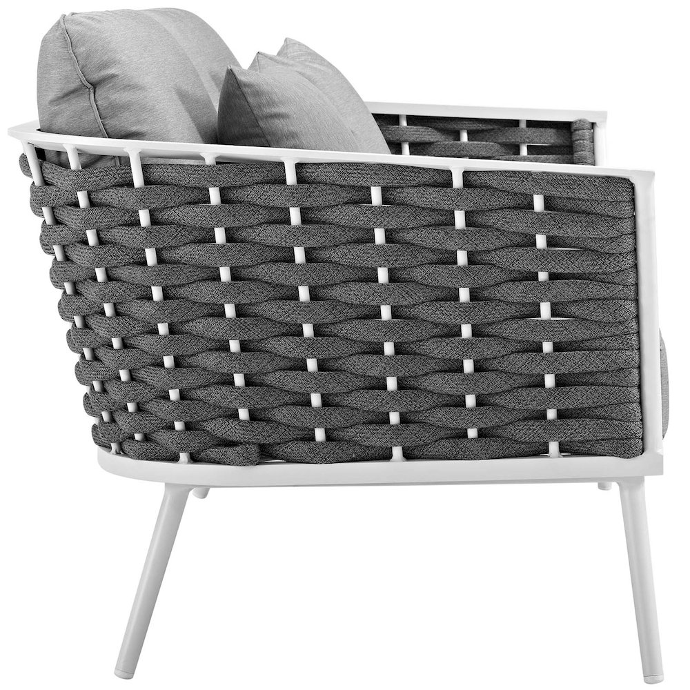 Stance Outdoor Patio Aluminum Loveseat. Picture 2
