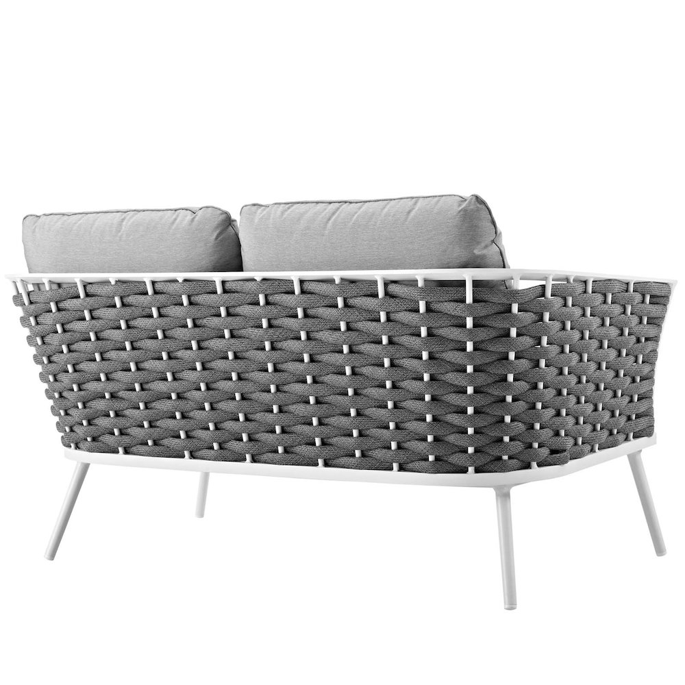 Stance Outdoor Patio Aluminum Loveseat. Picture 3