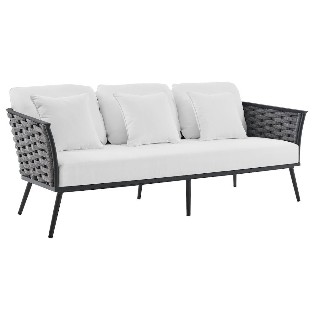 Stance Outdoor Patio Aluminum Sofa. Picture 1