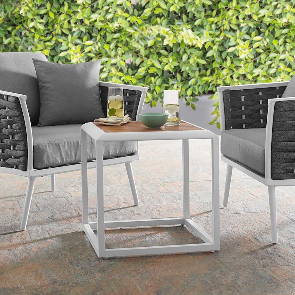 Stance Outdoor Patio Aluminum Side Table. Picture 5