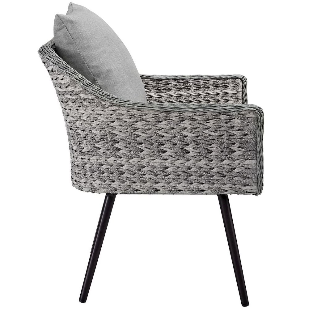 Endeavor Outdoor Patio Wicker Rattan Armchair. Picture 2