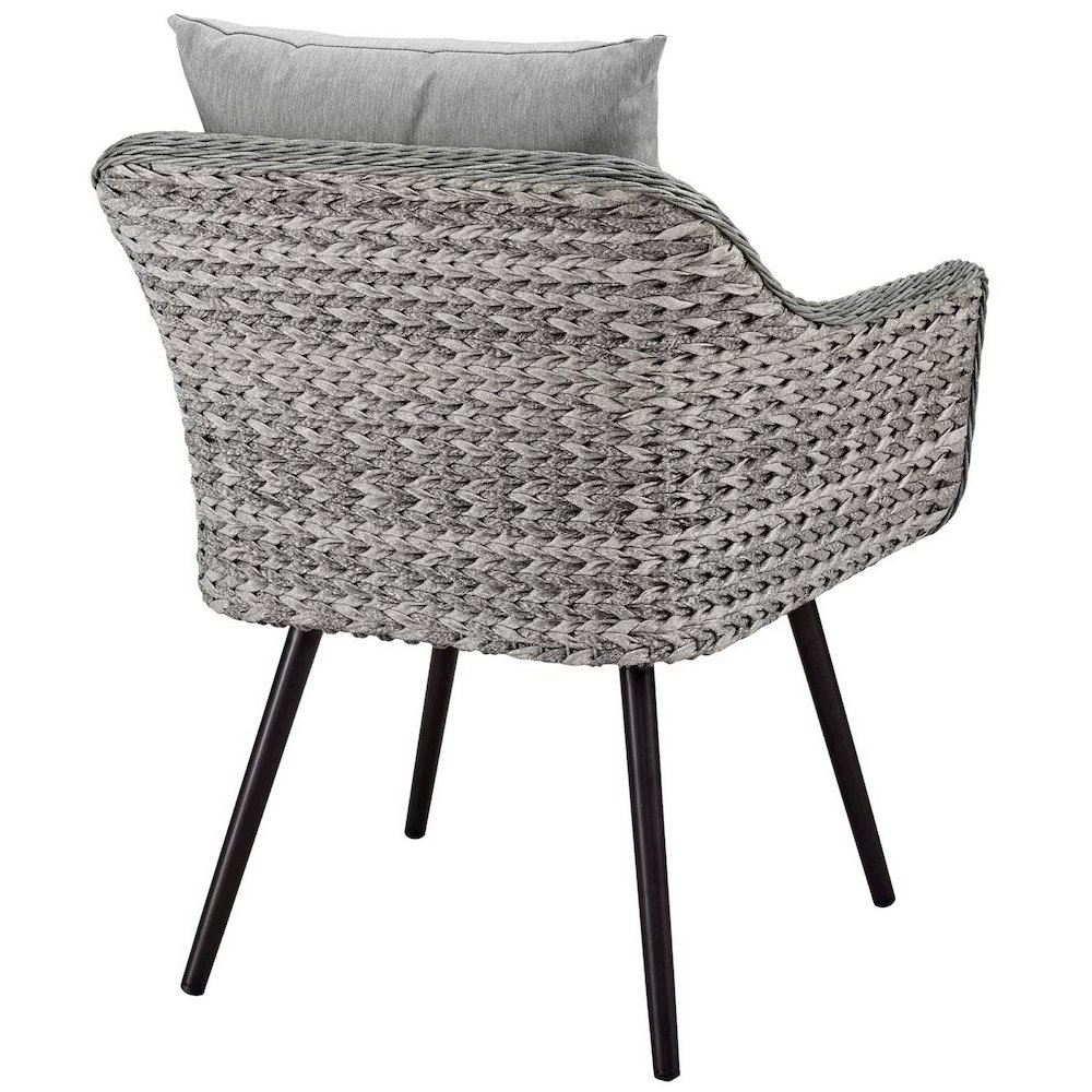 Endeavor Outdoor Patio Wicker Rattan Armchair. Picture 3