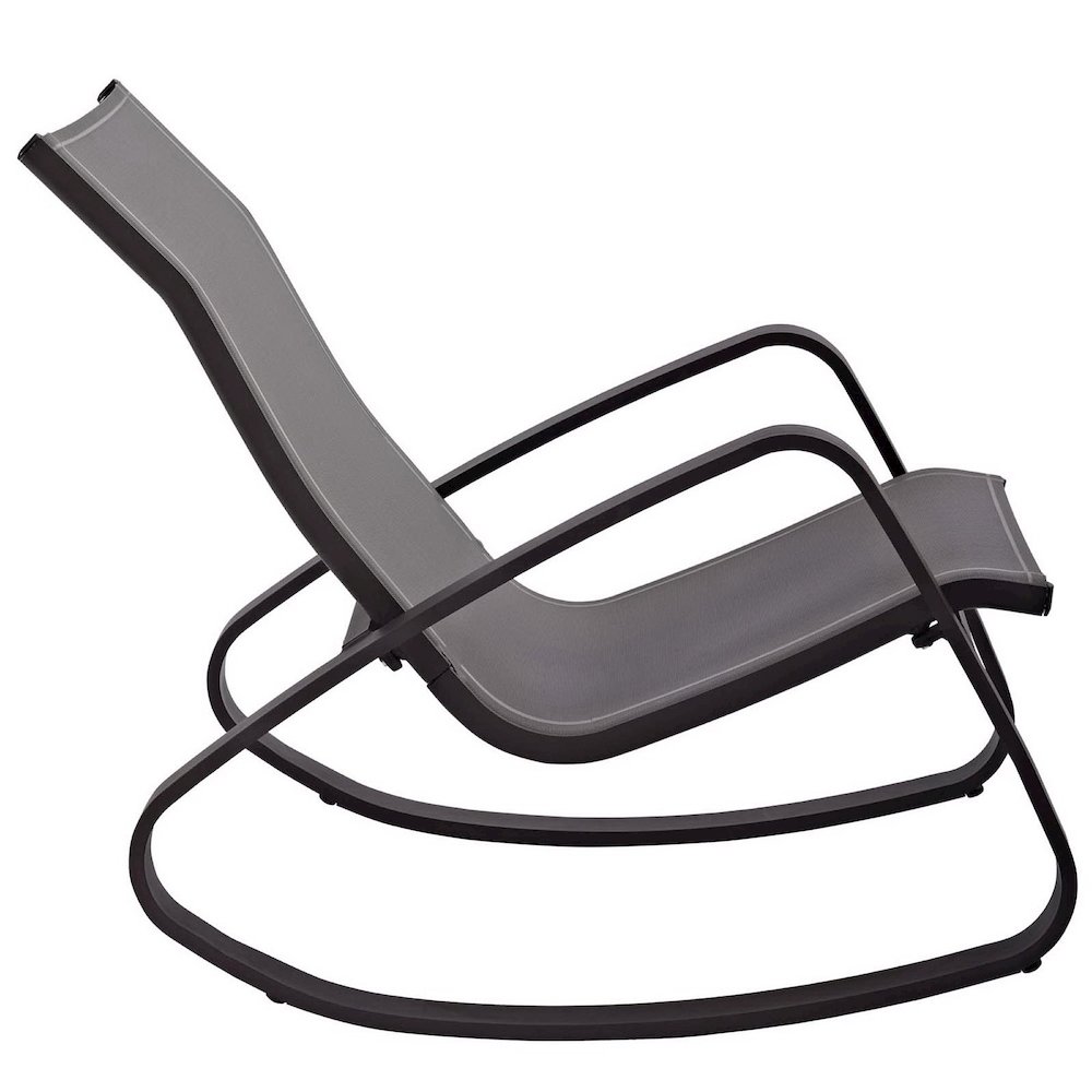 Traveler Rocking Outdoor Patio Mesh Sling Lounge Chair. Picture 2