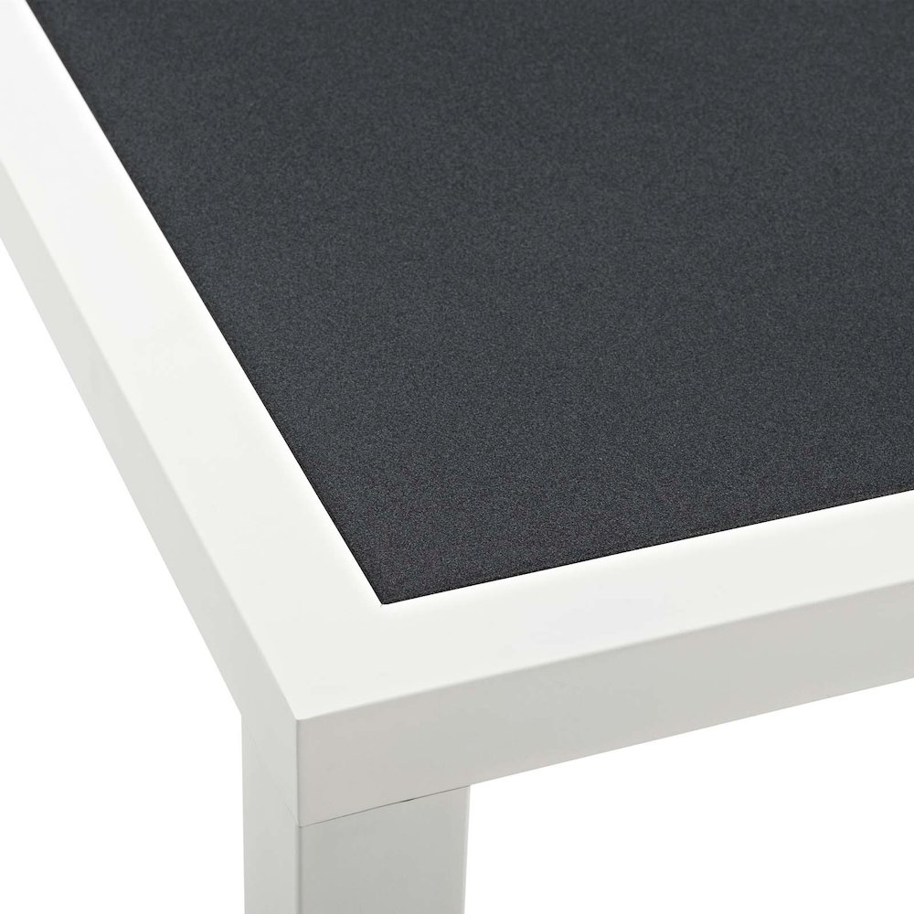 Stance 90.5" Outdoor Patio Aluminum Dining Table. Picture 4