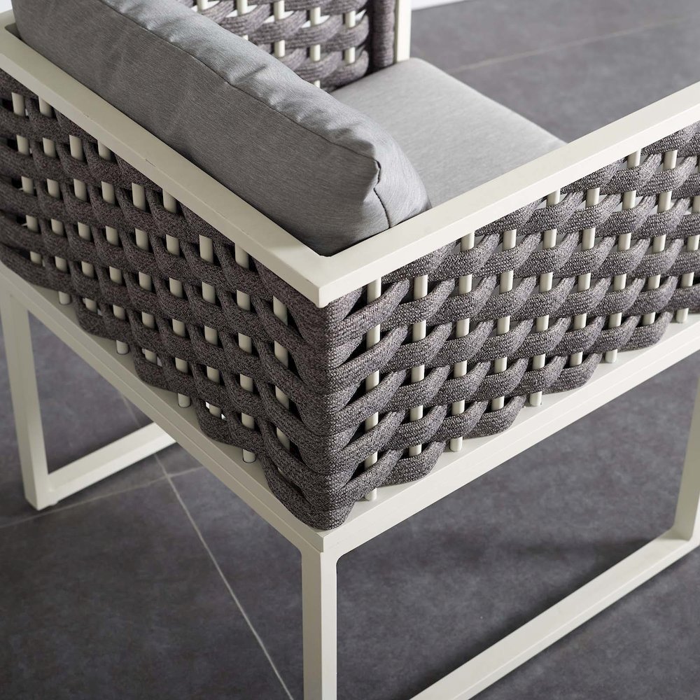 Stance Outdoor Patio Aluminum Dining Armchair. Picture 6