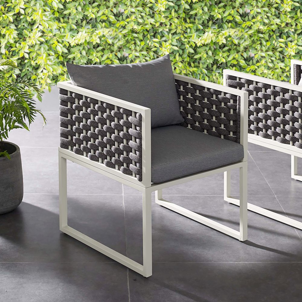 Stance Outdoor Patio Aluminum Dining Armchair. Picture 5