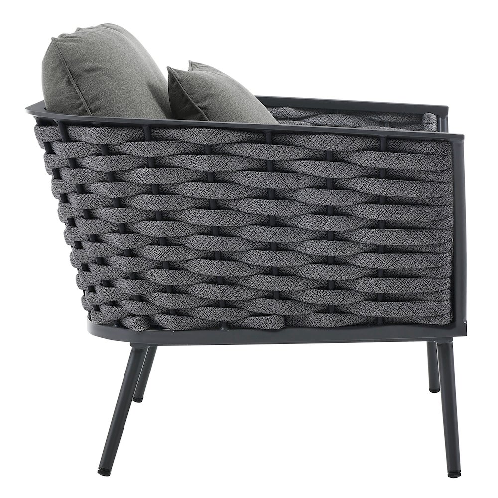 Stance Outdoor Patio Aluminum Armchair. Picture 2