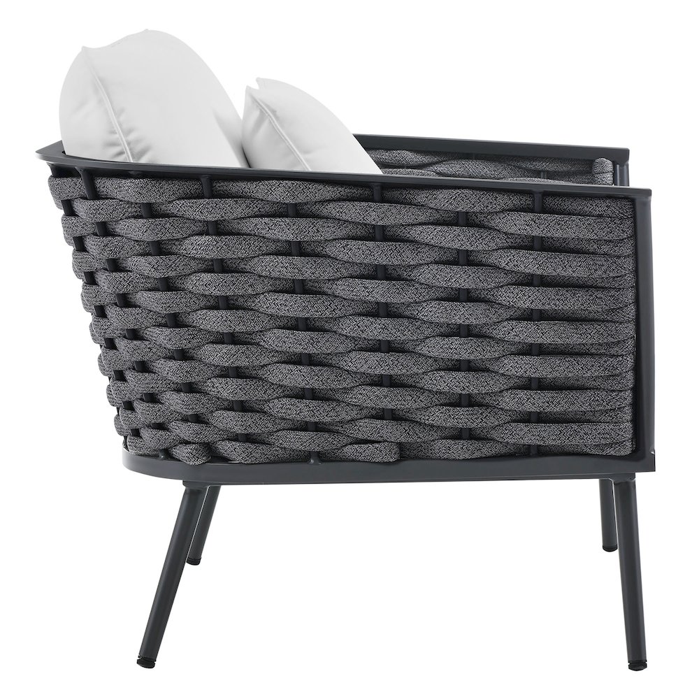 Stance Outdoor Patio Aluminum Armchair. Picture 2