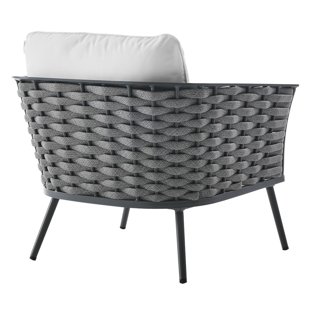 Stance Outdoor Patio Aluminum Armchair. Picture 3