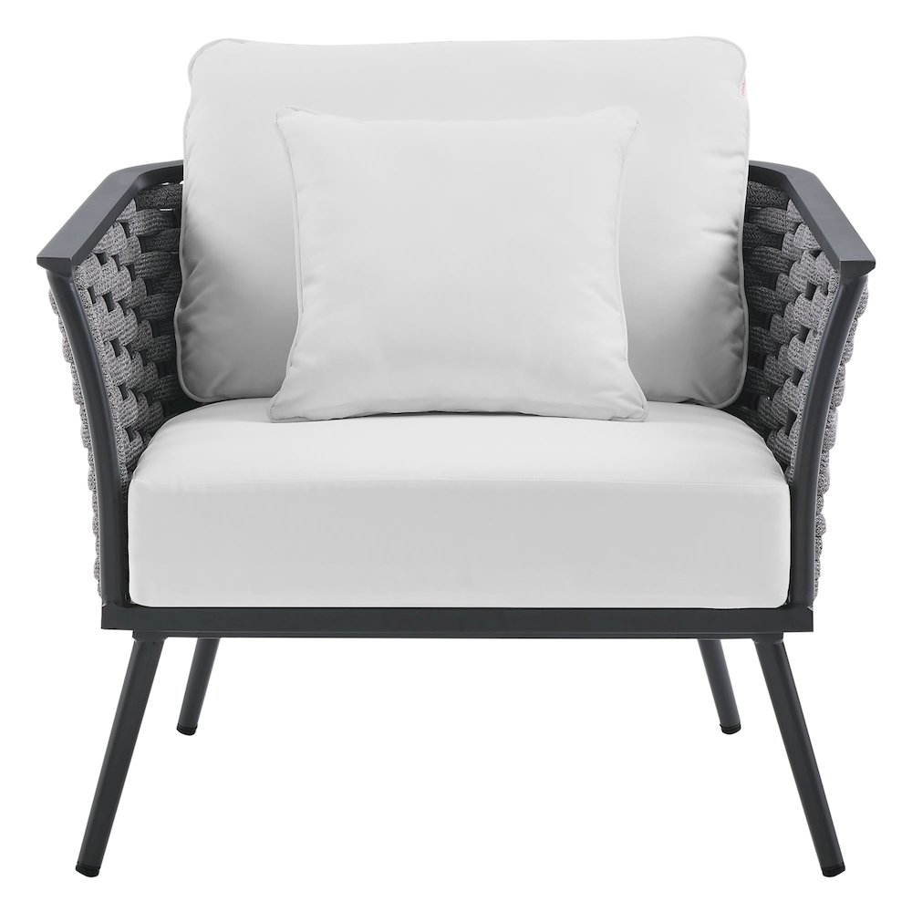 Stance Outdoor Patio Aluminum Armchair. Picture 4