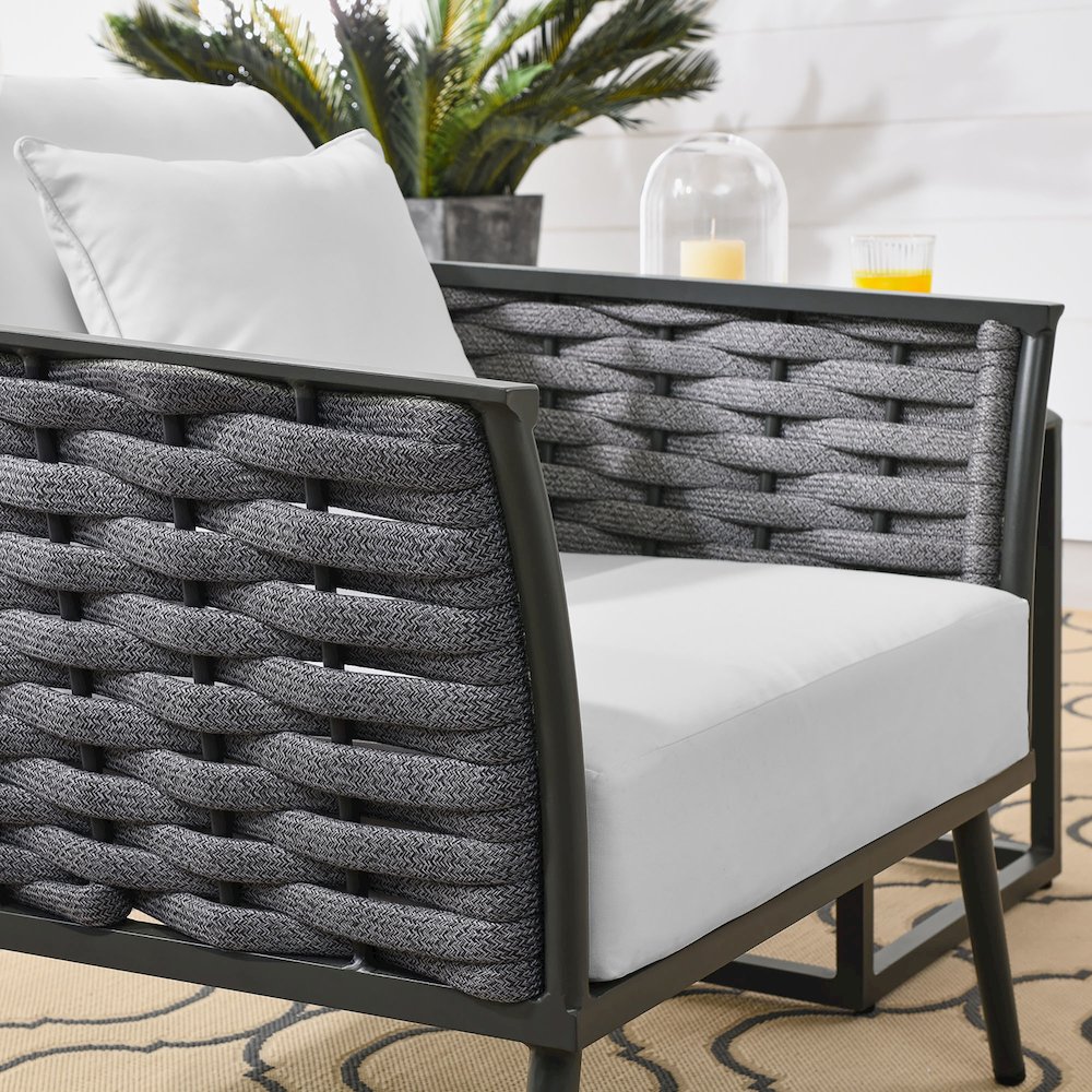 Stance Outdoor Patio Aluminum Armchair. Picture 6