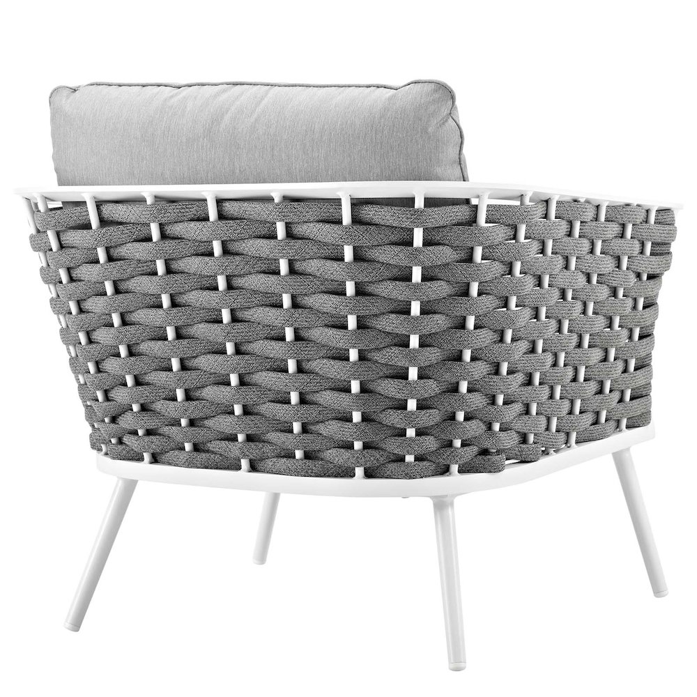 Stance Outdoor Patio Aluminum Armchair. Picture 3