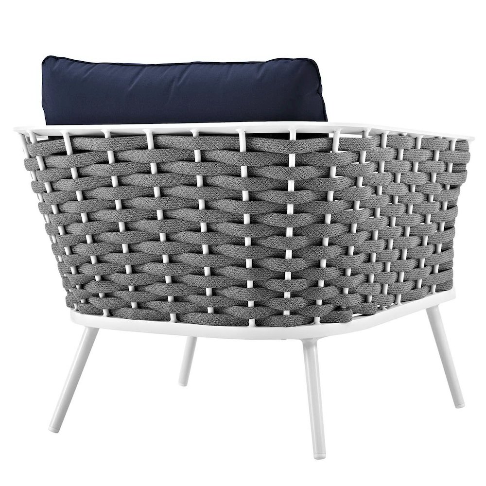 Stance Outdoor Patio Aluminum Armchair. Picture 3