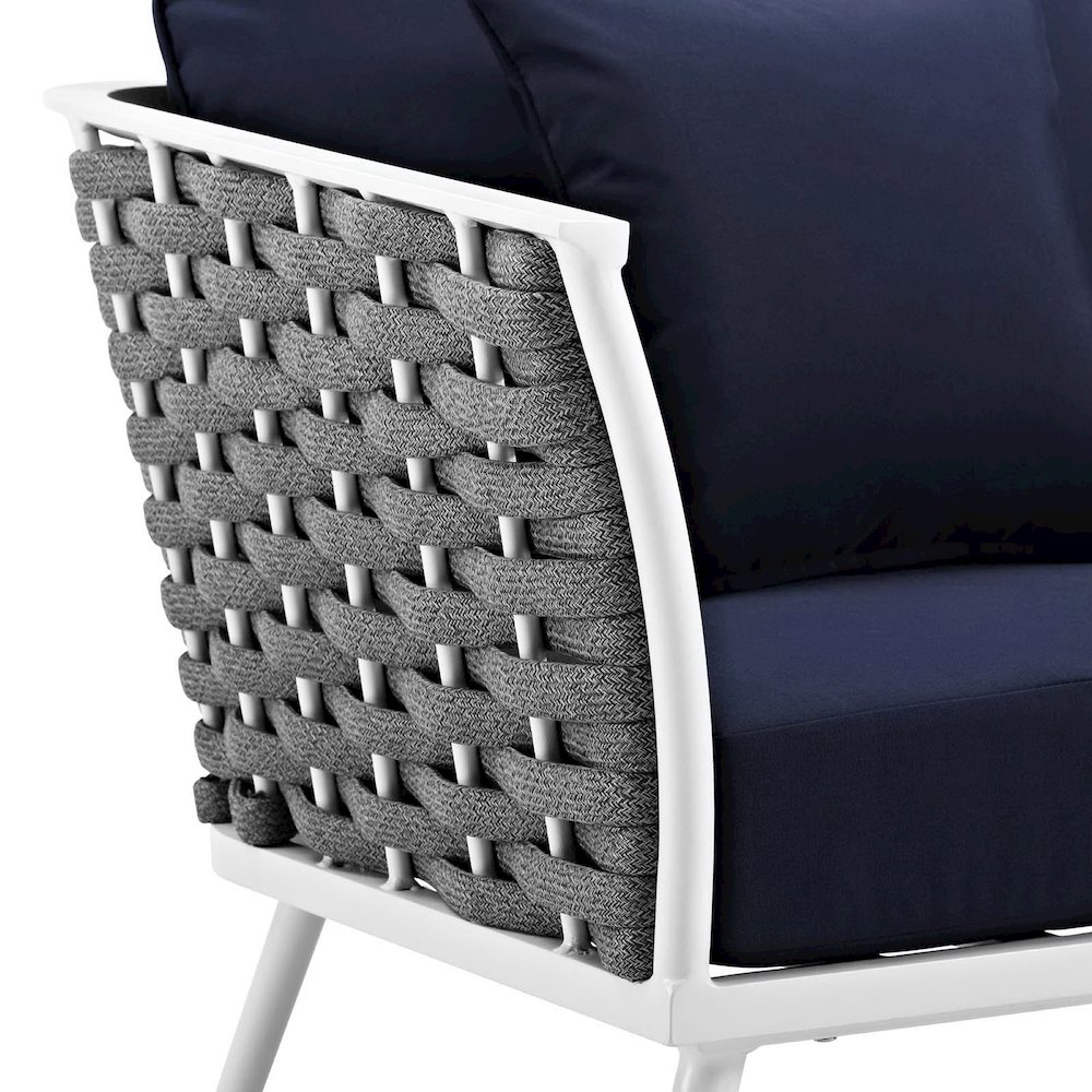 Stance Outdoor Patio Aluminum Armchair. Picture 4