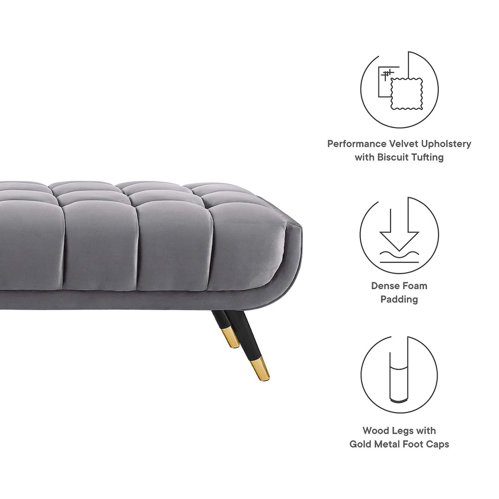 Adept Performance Velvet Bench. Picture 3