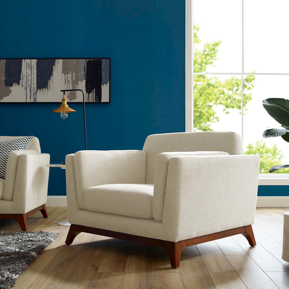 Chance Upholstered Fabric Armchair. Picture 5