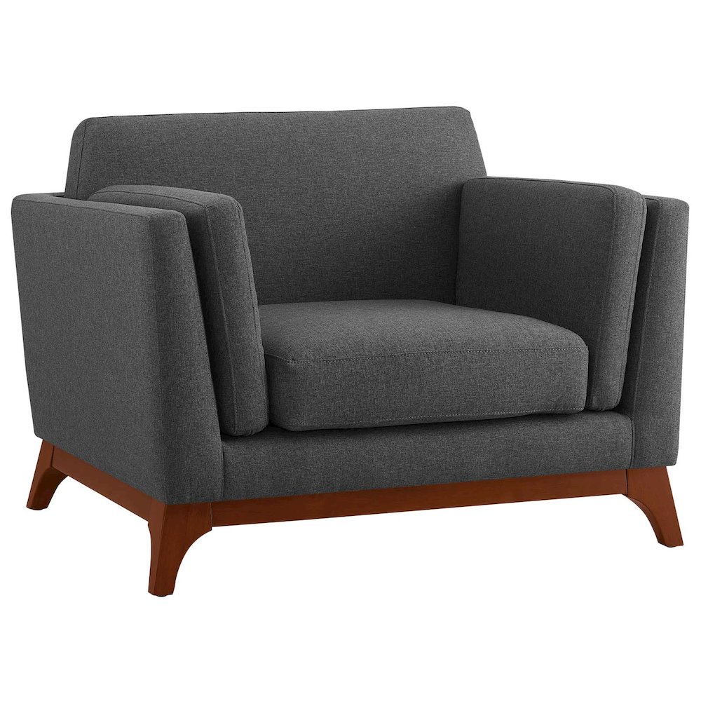 Chance Upholstered Fabric Armchair. Picture 1