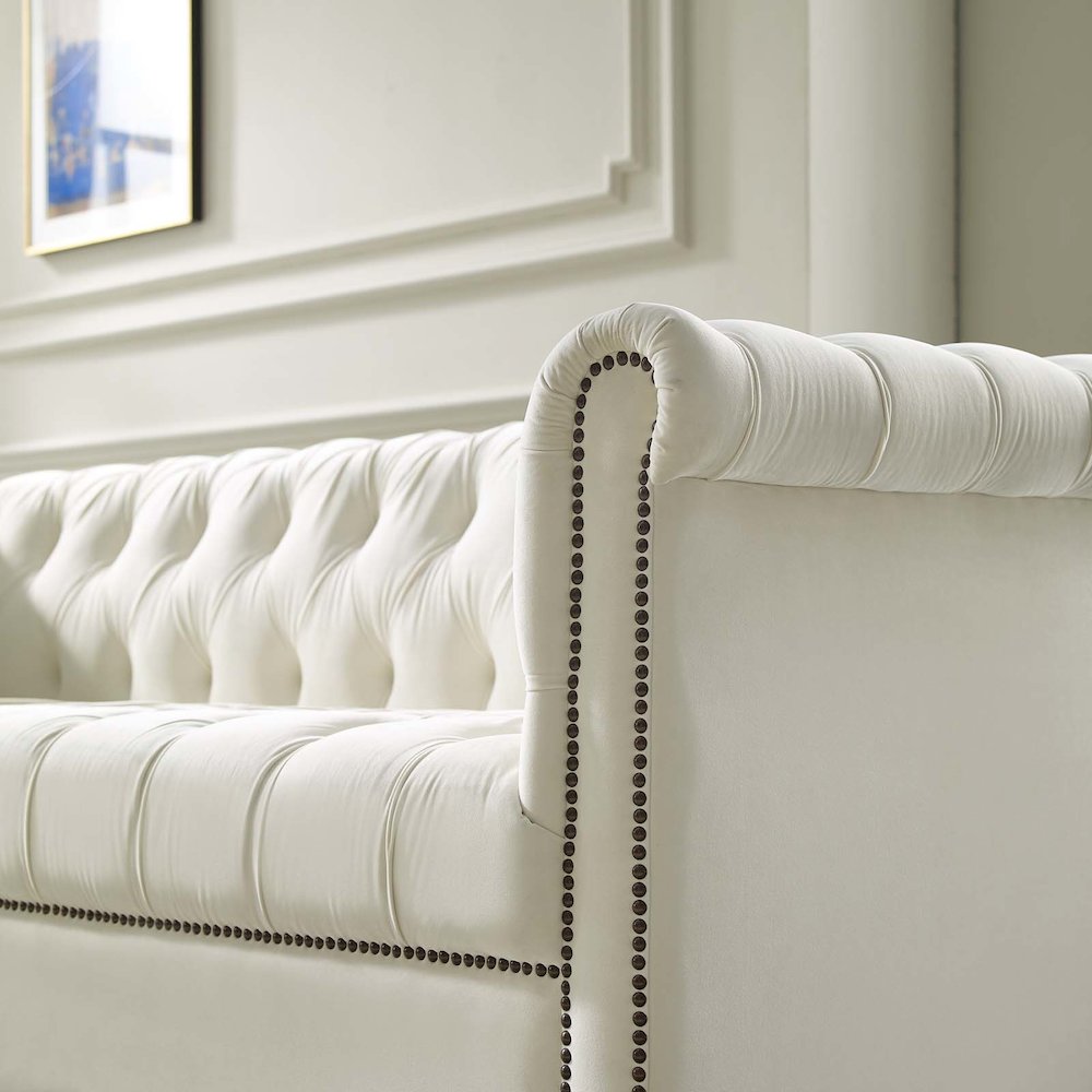 Heritage Performance Velvet Sofa. Picture 7