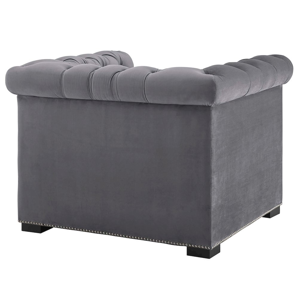 Heritage Performance Velvet Armchair. Picture 3