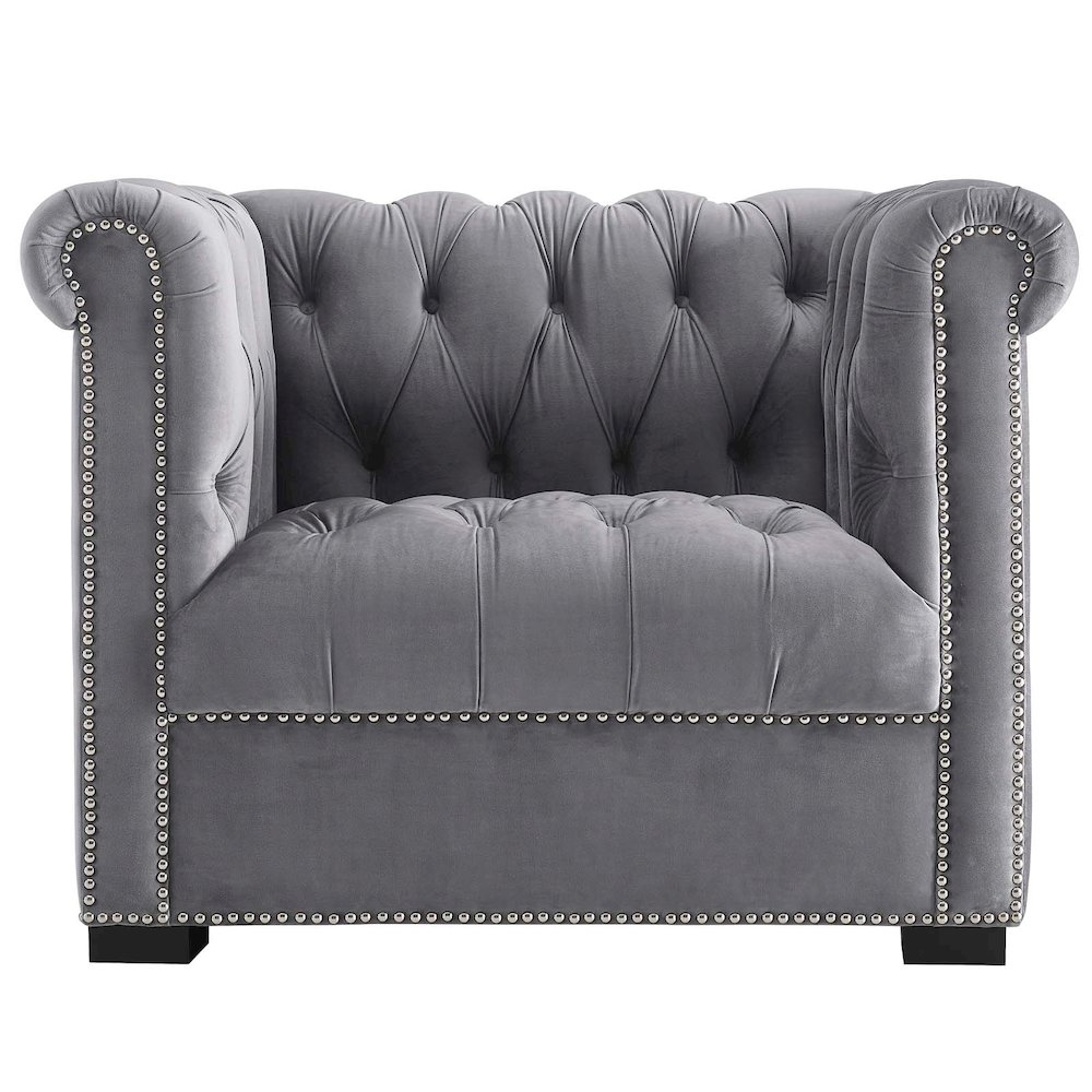 Heritage Performance Velvet Armchair. Picture 4