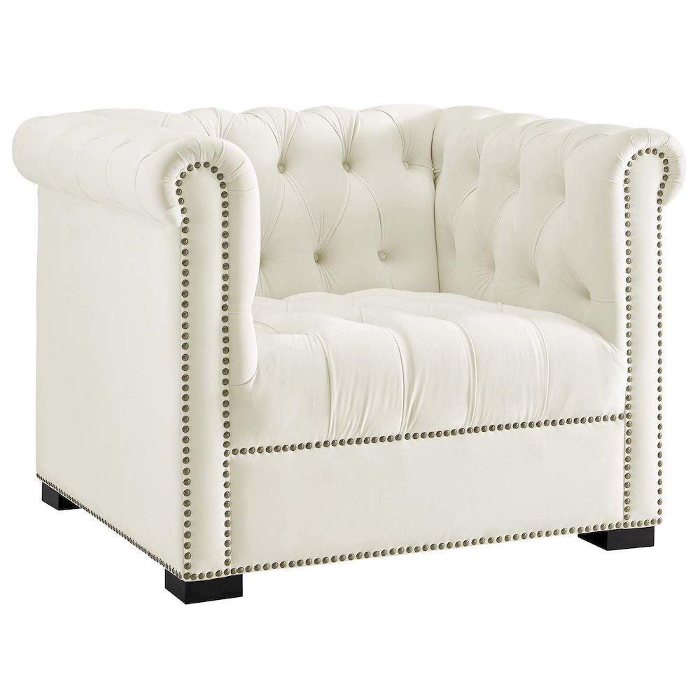 Heritage Performance Velvet Armchair. Picture 1