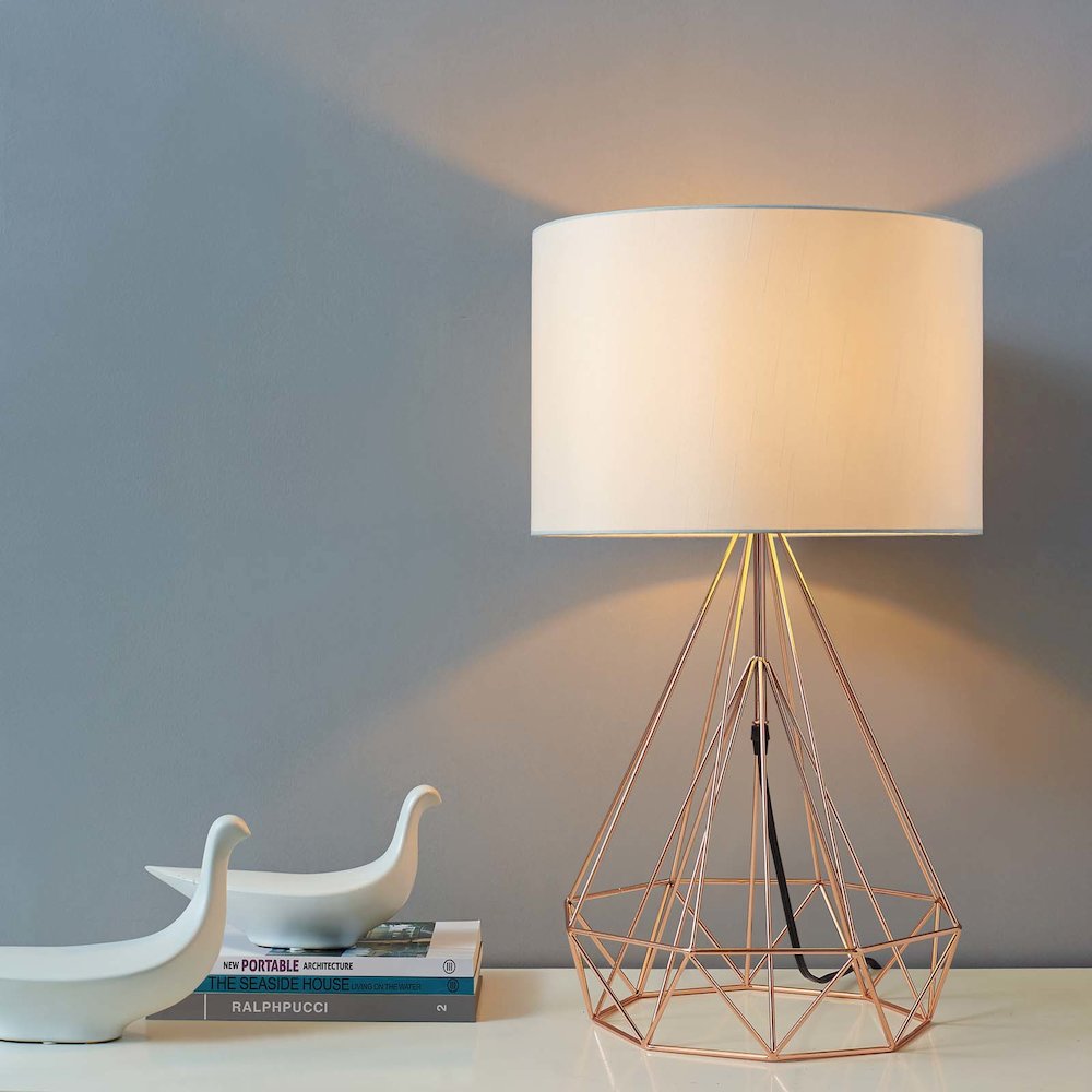 Precious Rose Gold Table Lamp. Picture 5