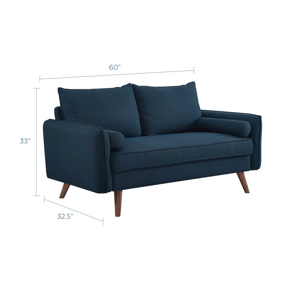 Revive Upholstered Fabric Loveseat. Picture 2