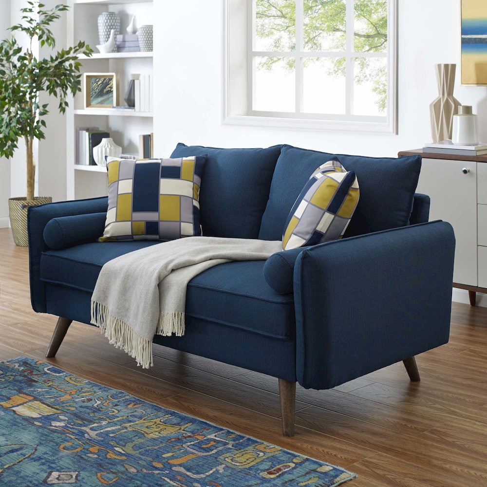 Revive Upholstered Fabric Loveseat. Picture 5