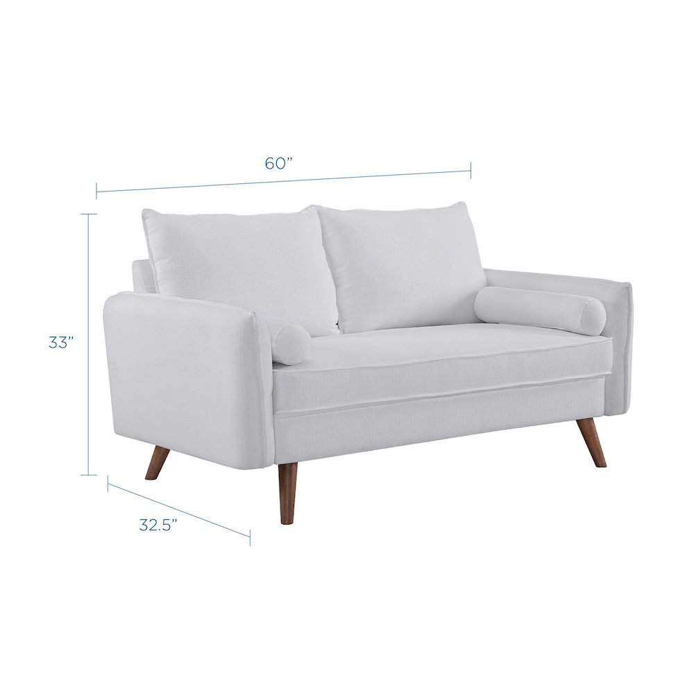 Revive Upholstered Fabric Loveseat. Picture 2