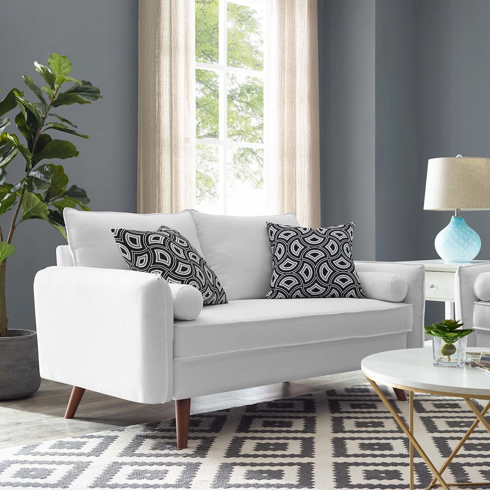 Revive Upholstered Fabric Loveseat. Picture 5