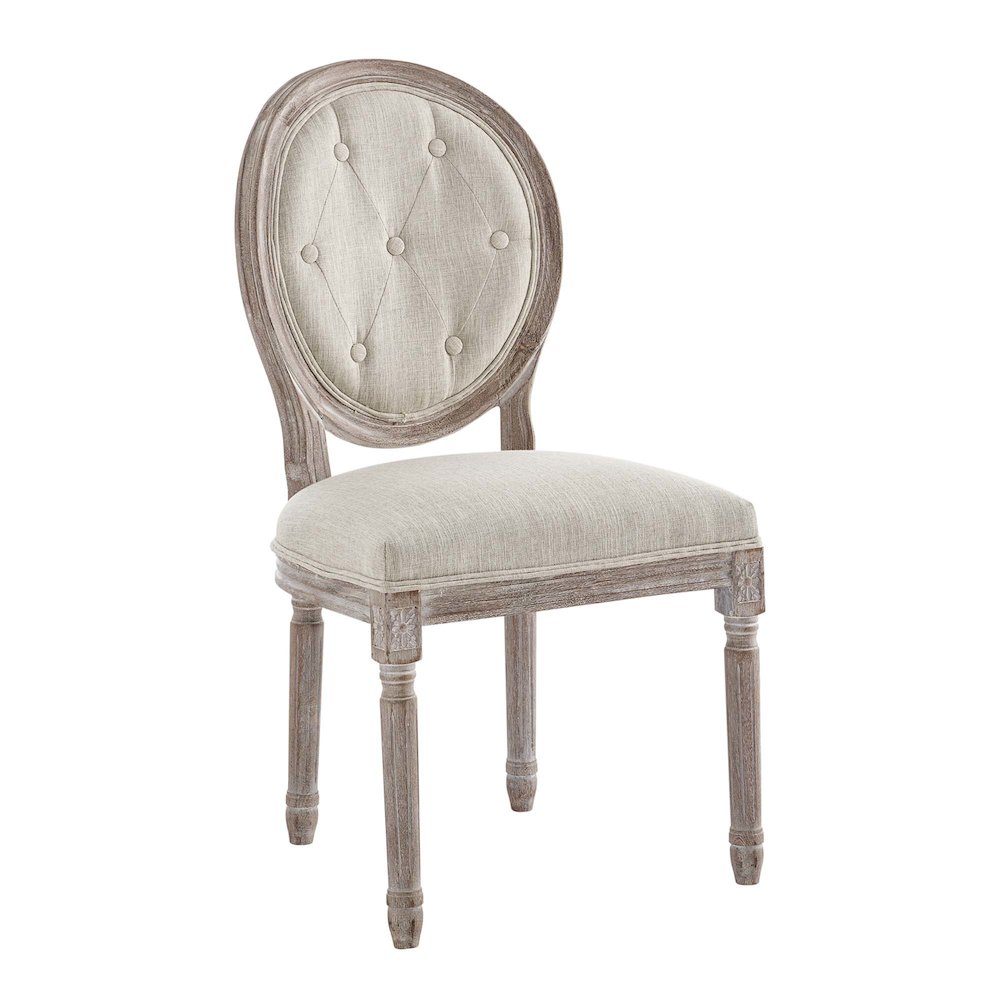Arise Vintage French Upholstered Fabric Dining Side Chair Set of 2. Picture 2