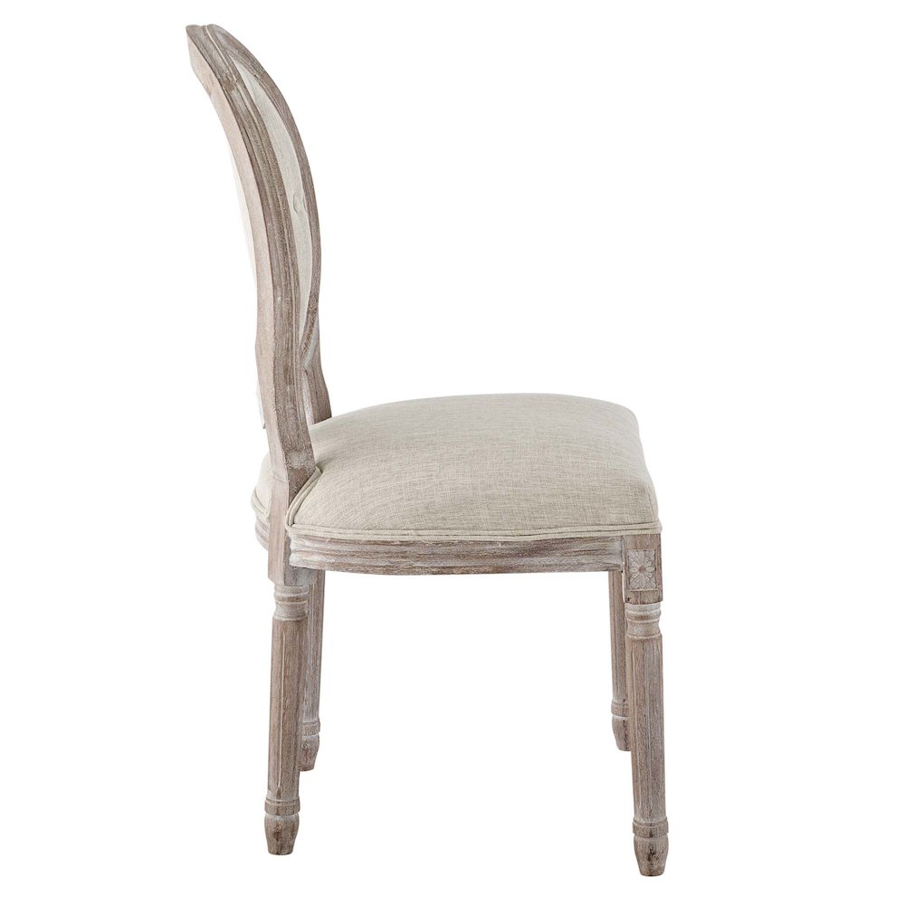 Arise Vintage French Upholstered Fabric Dining Side Chair Set of 2. Picture 3