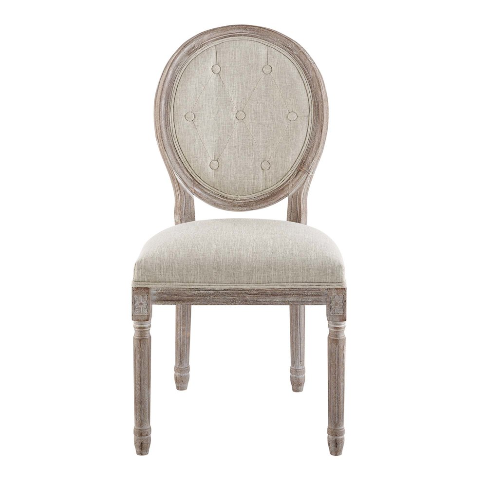 Arise Vintage French Upholstered Fabric Dining Side Chair Set of 2. Picture 5