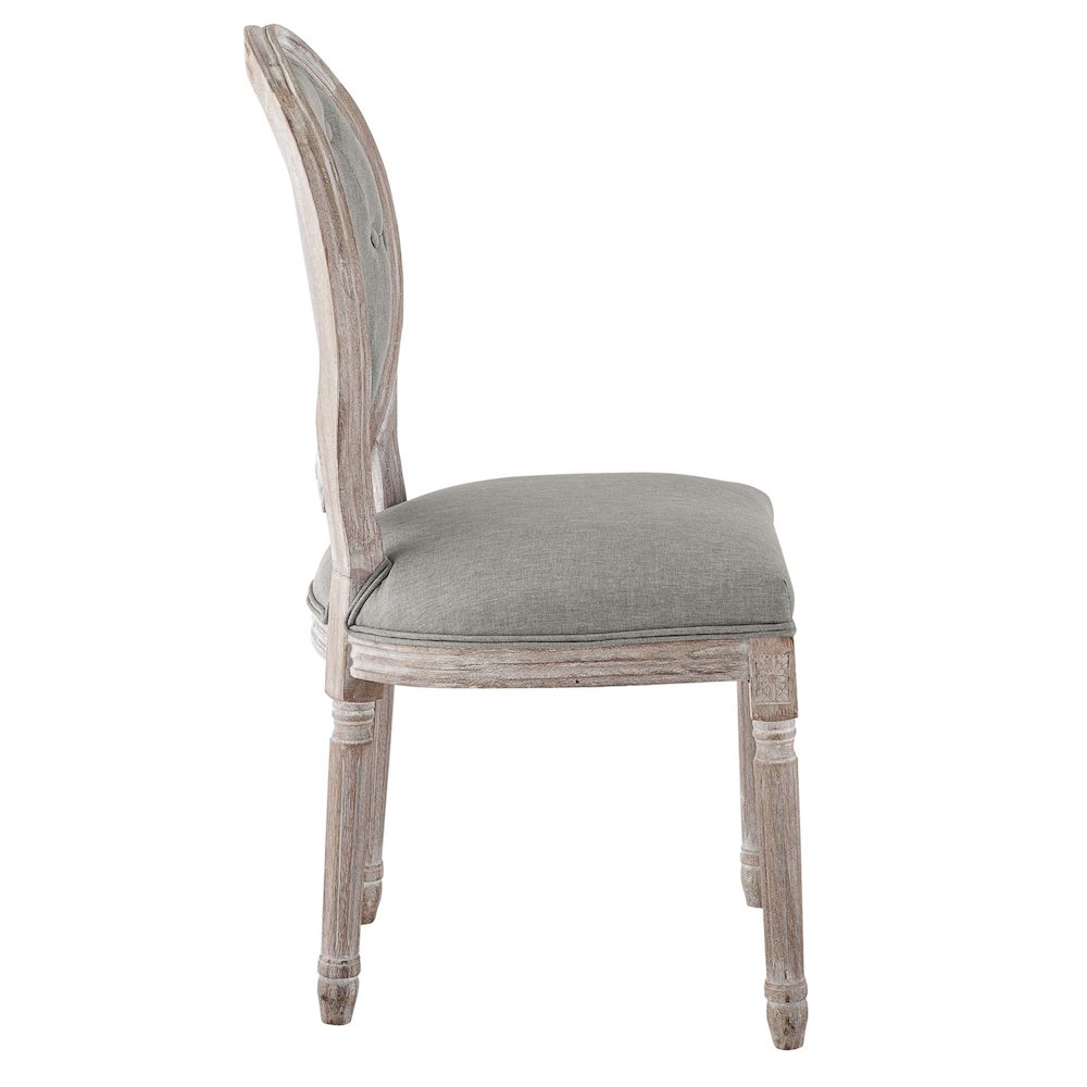 Arise Vintage French Upholstered Fabric Dining Side Chair Set of 2. Picture 3