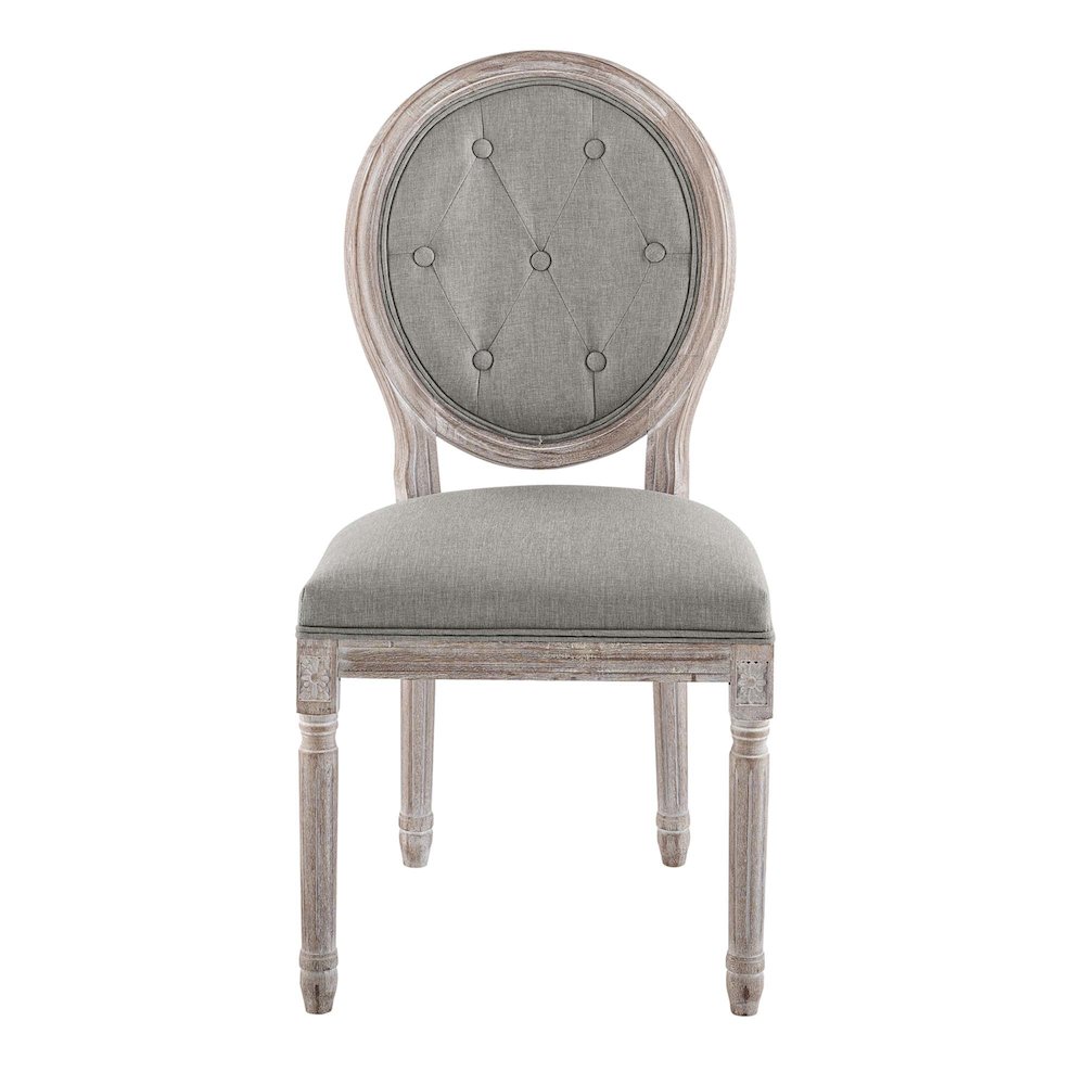 Arise Vintage French Upholstered Fabric Dining Side Chair Set of 2. Picture 5