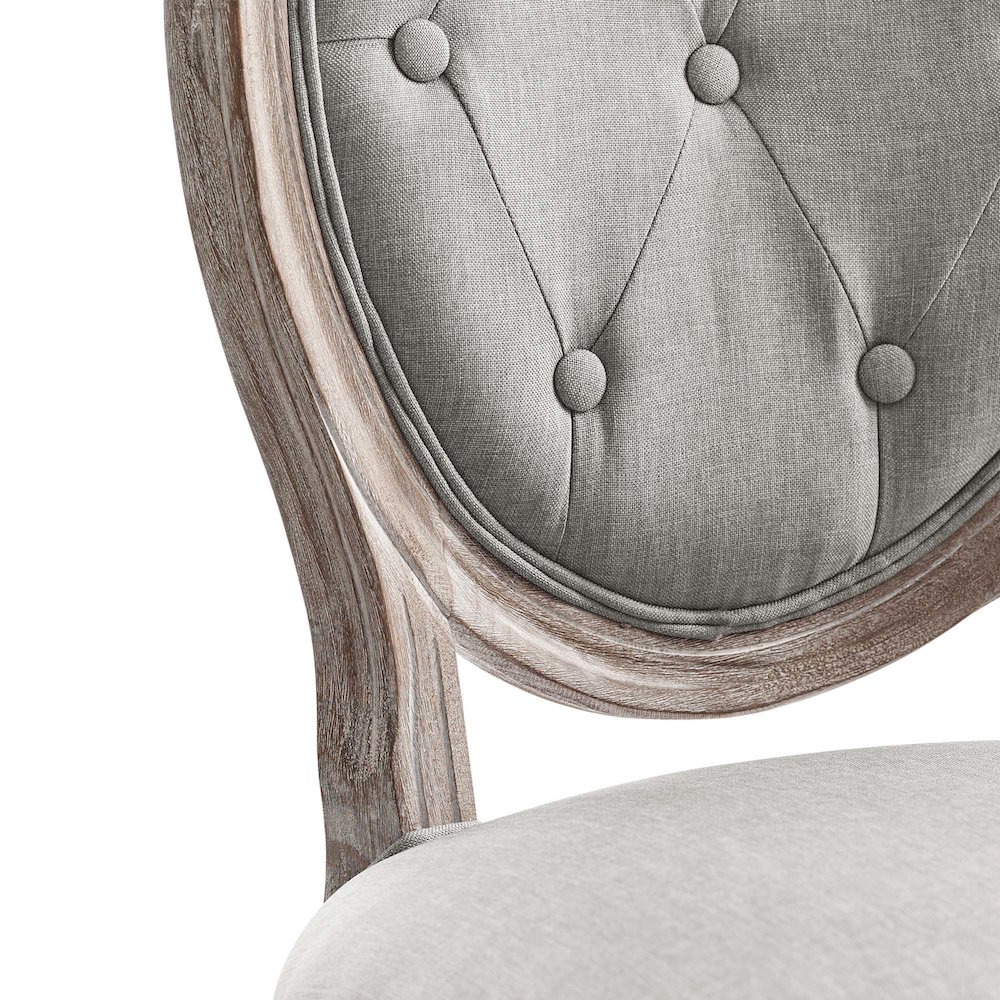 Arise Vintage French Upholstered Fabric Dining Side Chair Set of 2. Picture 6