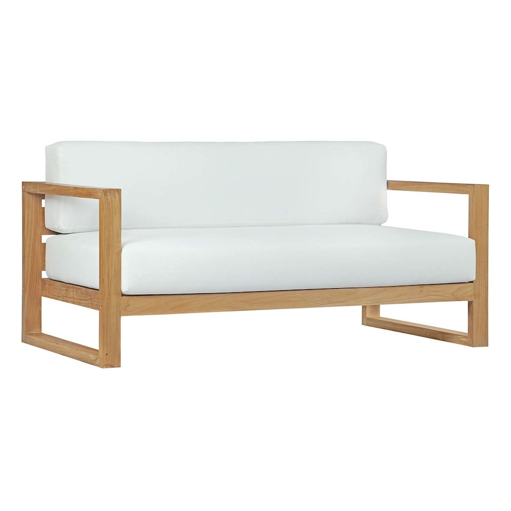 Upland 4 Piece Outdoor Patio Teak Set. Picture 4
