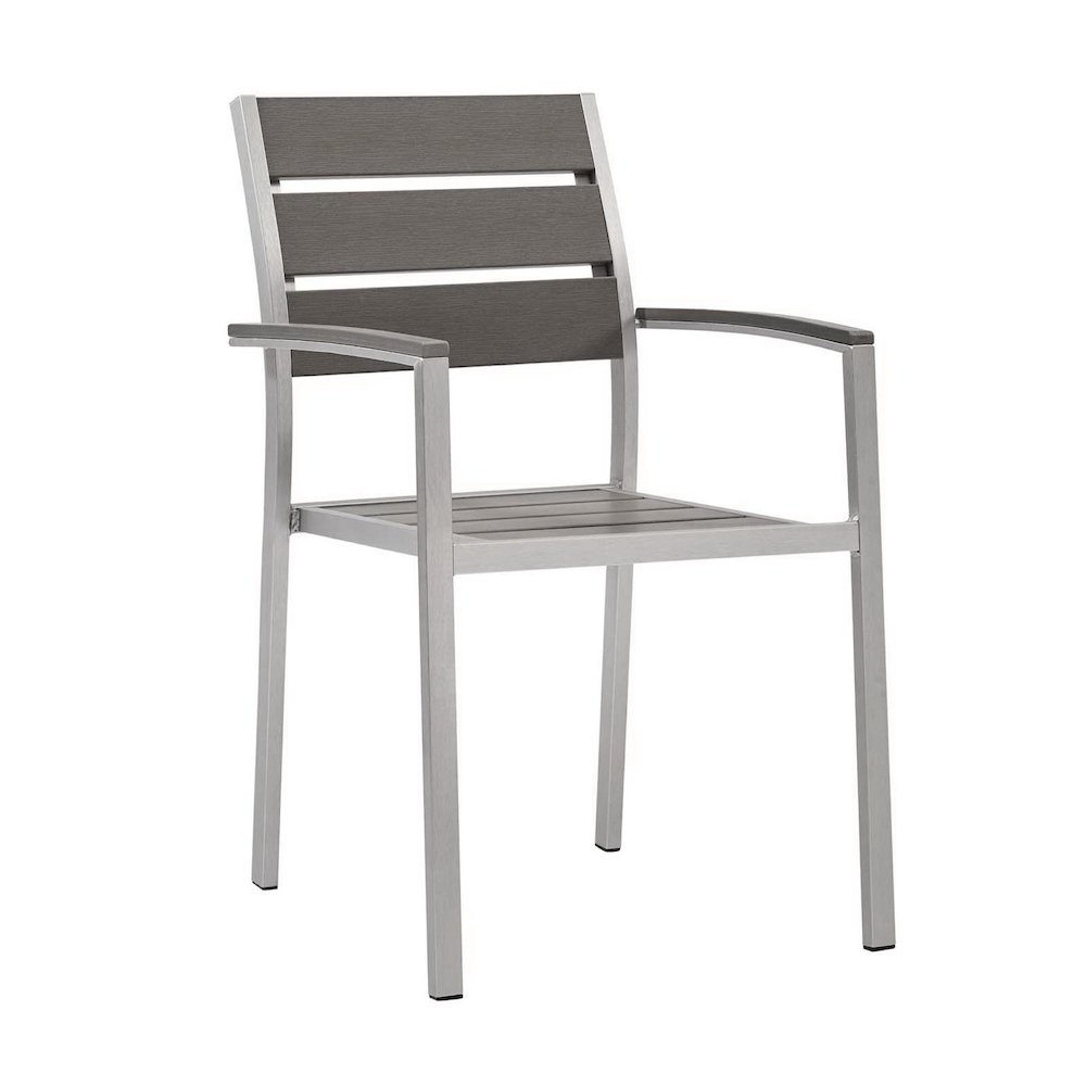 Shore Outdoor Patio Aluminum Dining Armchair. Picture 1