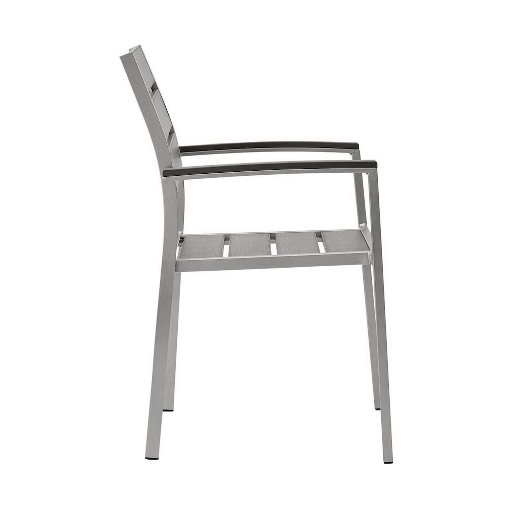Shore Outdoor Patio Aluminum Dining Armchair. Picture 2