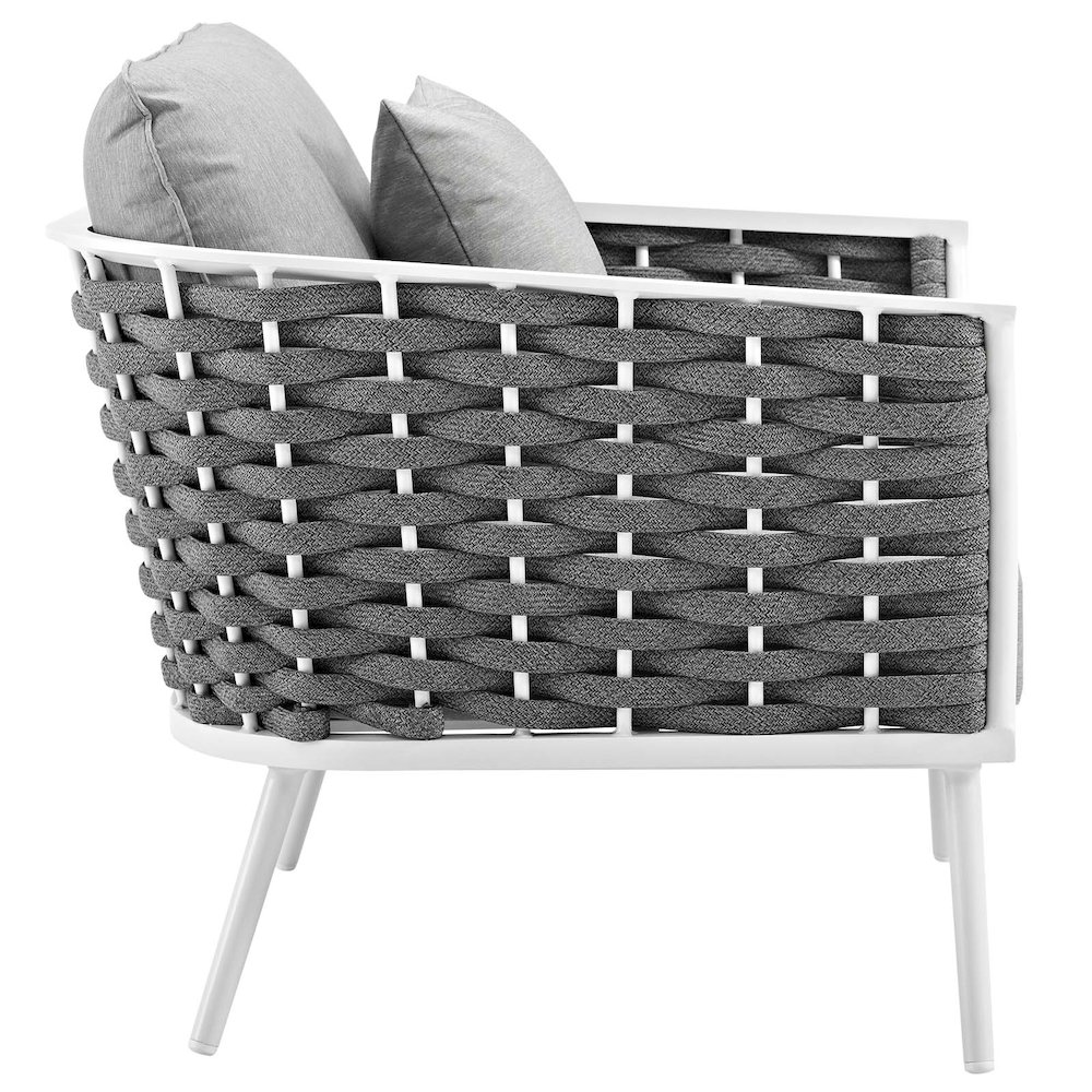 Stance Outdoor Patio Aluminum Armchair Set of 2. Picture 5